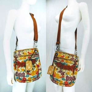 Fossil 'Key-per' Floral Retro Crossbody Bag